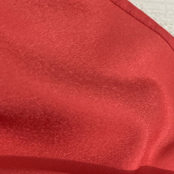 Calvin Klein Women’s Coral Long Sleeve Top Size S Roll Tab Sleeves Waist Blouse - Picture 10 of 13